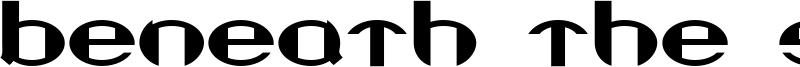 Beneath the Surface Font