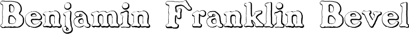 Benjamin Franklin Beveled Font