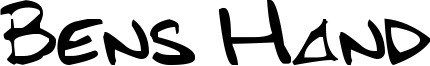 Bens Hand Font