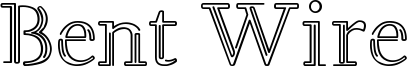Bent Wire Font