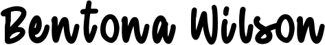 Bentona Wilson Font
