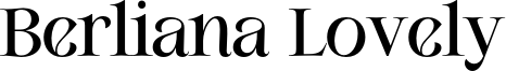 Berliana Lovely Font