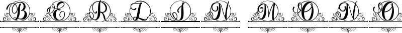 Berlin Monogram Font