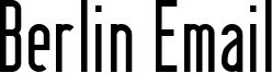 Berlin Email Font