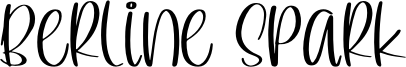 Berline Spark Font