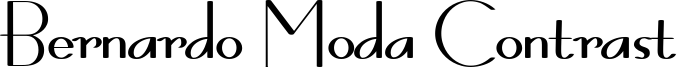 Bernardo Moda Contrast Font