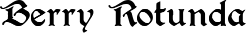 Berry Rotunda Font