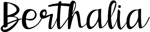 Berthalia Font