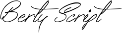 Berty Script Font