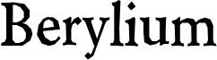 berylium bd.ttf