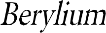 berylium rg it.ttf