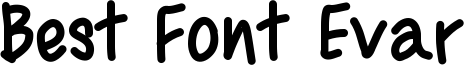 Best Font Evar Font