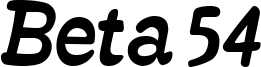Beta 54 Font