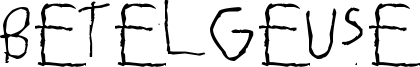 Betelgeuse Font