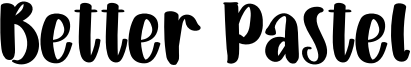 Better Pastel Font