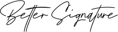 Better Signature Font