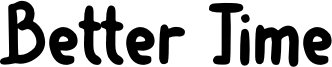 Better Time Font
