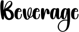 Beverage Font