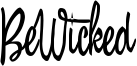 BeWicked Font