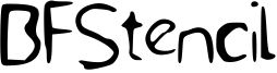 BFStencil Font