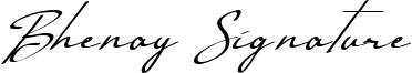 Bhenay Signature Font