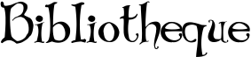 Bibliotheque Font