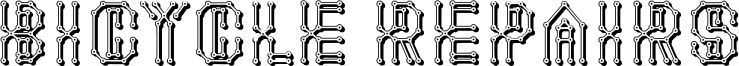 Bicycle Repairs Font