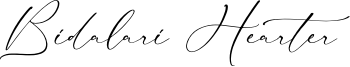 Bidalari Hearter Font