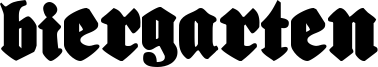 Biergarten Font