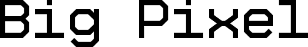 Big Pixel demo.otf