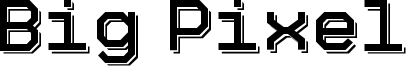 Big Pixel Shadow demo.otf