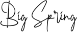 Big Spring Font