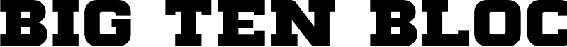 Big Ten Block Font
