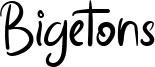 Bigetons Font