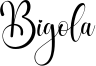 Bigola Font