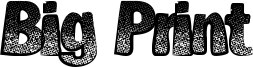 Big Print Font
