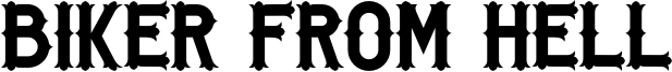 Biker From Hell Font
