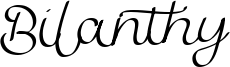 Bilanthy Font