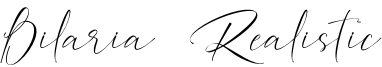 Bilaria Realistic Font