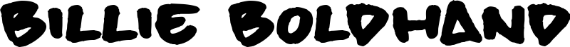 Billie BoldHand Font