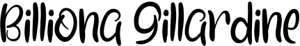 Billiona Gillardine Font