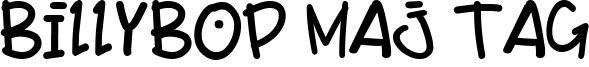 BillyBop Maj Tag Font