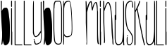 BillyBop MinusKuli Font