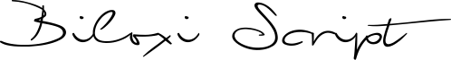 Biloxi Script Font