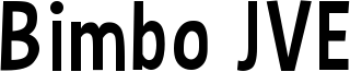 Bimbo JVE Font