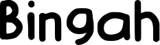 Bingah Font