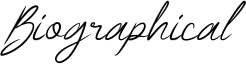 Biographical Font