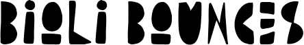 Bioli Bounces Font