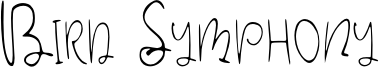 Bird Symphony Font