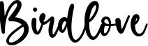Birdlove Font